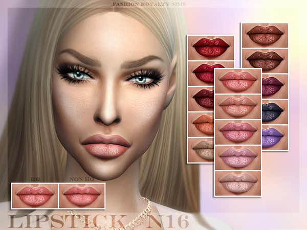  The Sims Resource: Lipstick N16 by FashionRoyaltySims