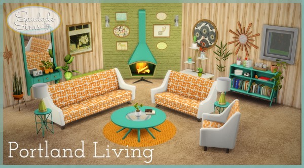  Saudade Sims: Portland Livingroom