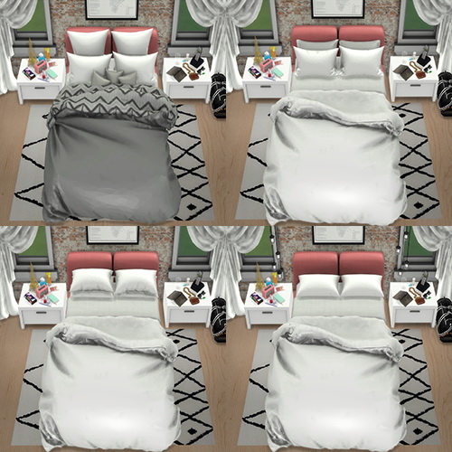  Simsworkshop: Bedding Set by Sympxls