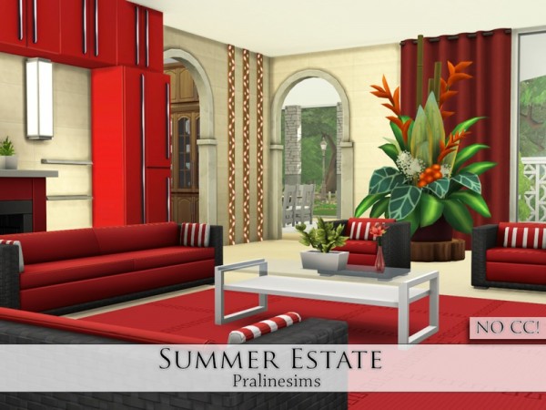  The Sims Resource: Summer Estate by Pralinesims