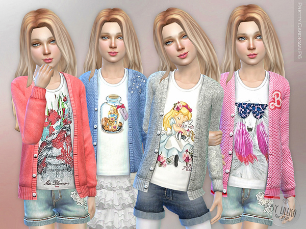  The Sims Resource: Pretty Cardigan P6 by lillka