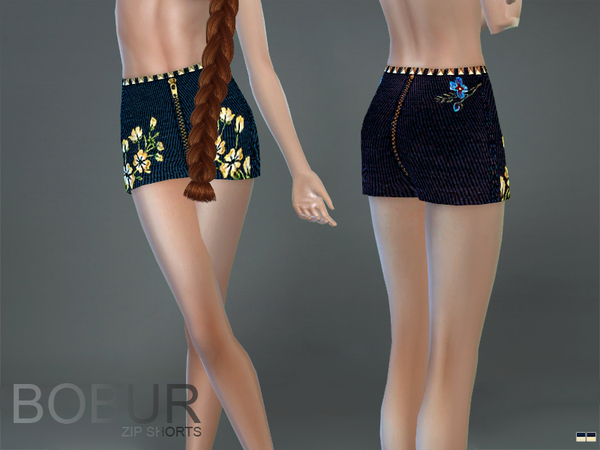  The Sims Resource: Bobur zip shorts