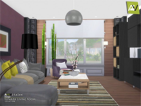  The Sims Resource: Newark Living Room by ArtVitalex
