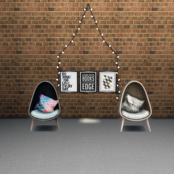  Leo 4 Sims: Cocoon chair