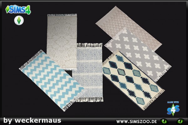  Blackys Sims 4 Zoo: Provencal rugs by weckermaus