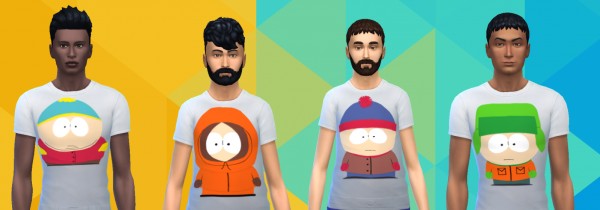  Simsworkshop: South Park shirt by Alfredlovessims
