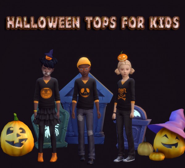  Simsworkshop: Halloween Tops by maimouth