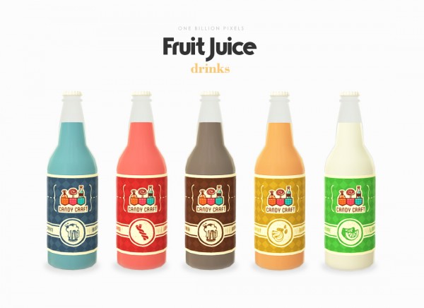  One Billion Pixels: Fruit Juice Drinks Set