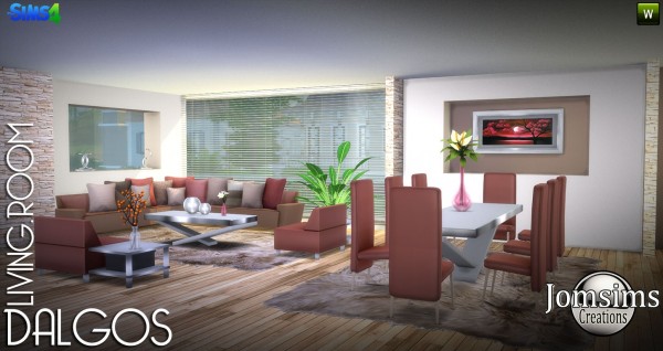  Jom Sims Creations: Dalgos livingroom