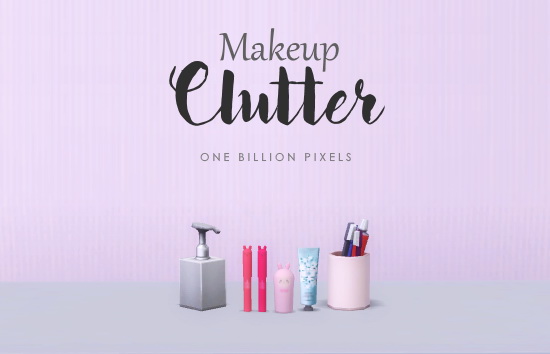  One Billion Pixels: Makeup Clutter