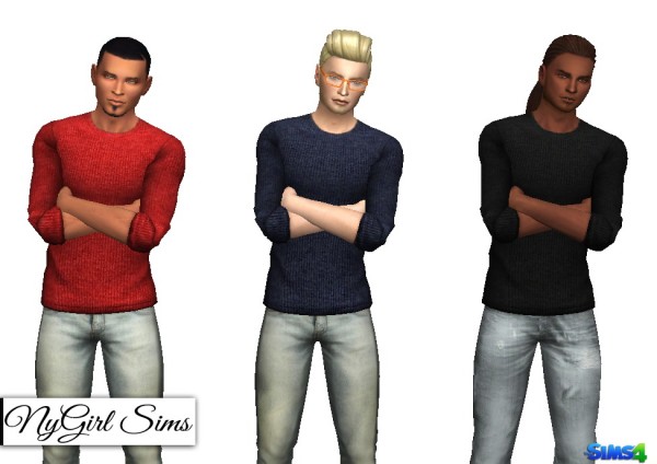  NY Girl Sims: Male Sweater 3 Pack