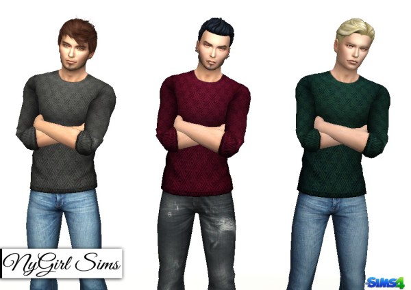  NY Girl Sims: Male Sweater 3 Pack
