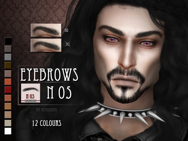 The Sims Resource: Eyebrows N05 by RemusSirion