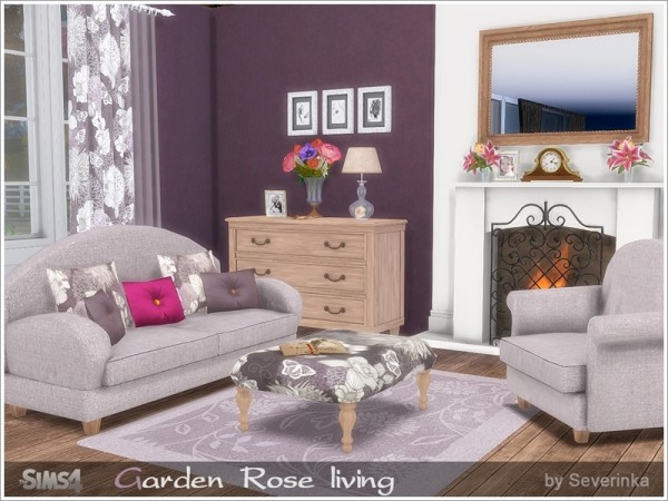  The Sims Resource: Garden Rose livingroom by Severinka