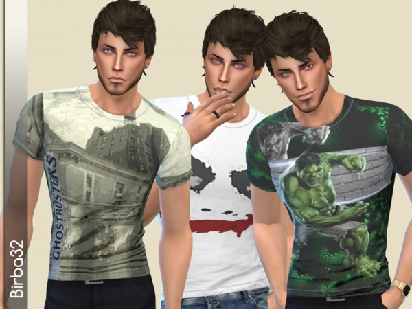  The Sims Resource: Super Hero V2 T Shirts by Birba 32