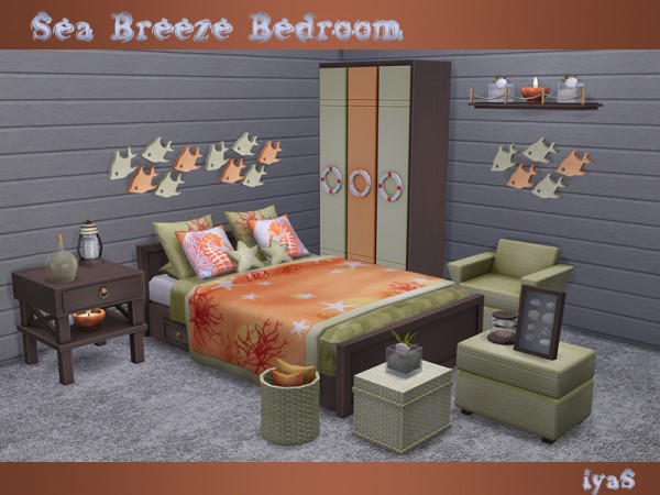  The Sims Resource: Sea Breeze Bedroom by soloriya