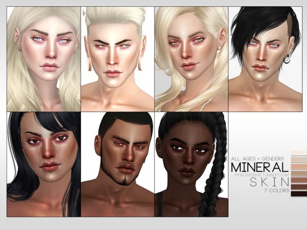  The Sims Resource: Mineral Skin by Pralinesims