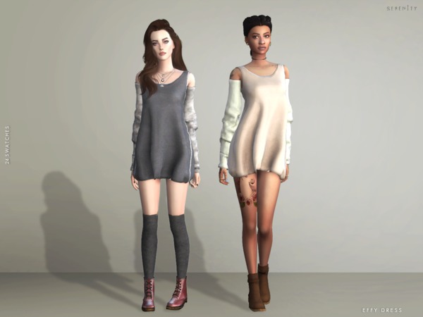  The Sims Resource: Eff dress by serenity cc