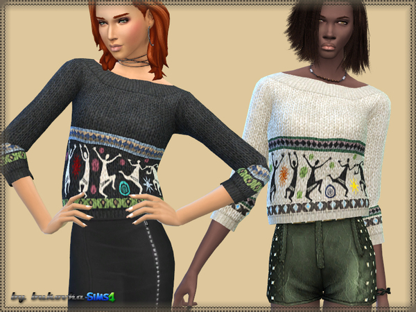  The Sims Resource: Sweater Little Men by Bukovka