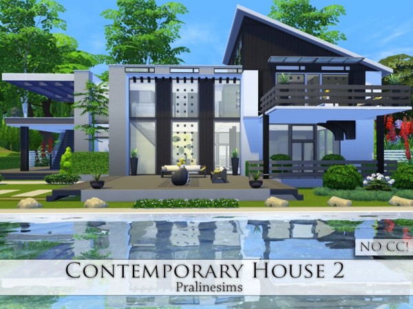  The Sims Resource: Contemporary House 2 by Pralinesims