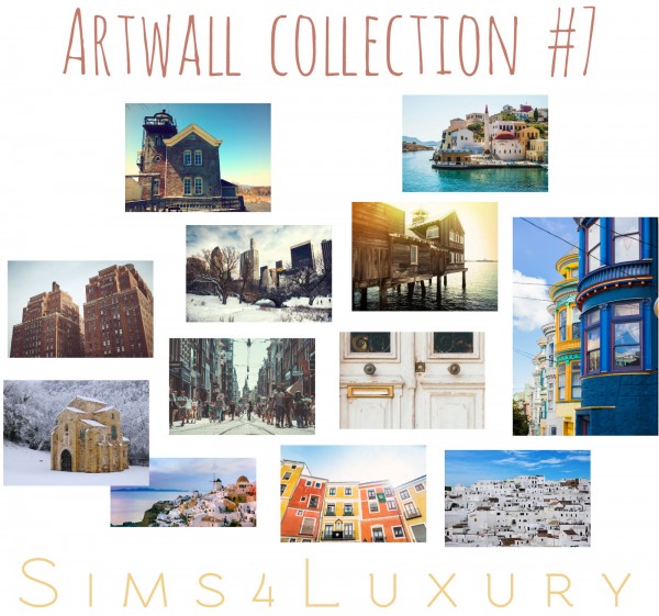 Sims4Luxury: Artwall collection 7
