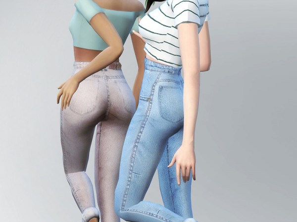  The Sims Resource: Reckless Jeans by serenity cc