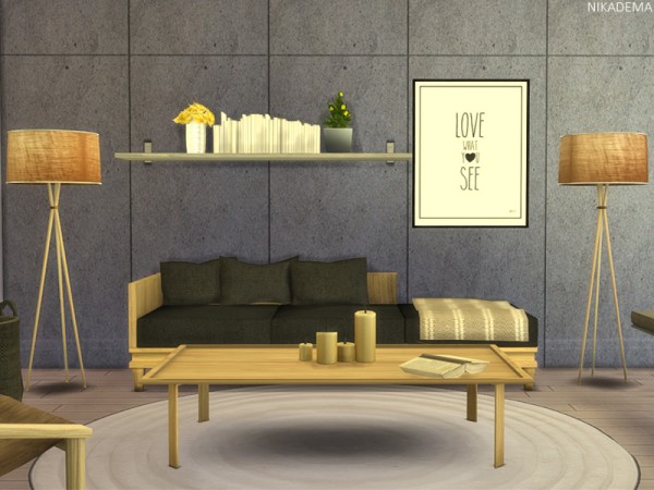  The Sims Resource: Totem Livingroom by Nikadema