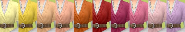 Tukete: Belted Sweater Recolors