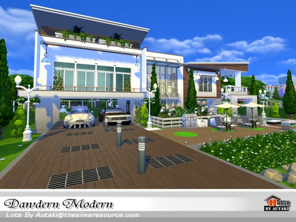  The Sims Resource: Dawdern Modern house by autaki
