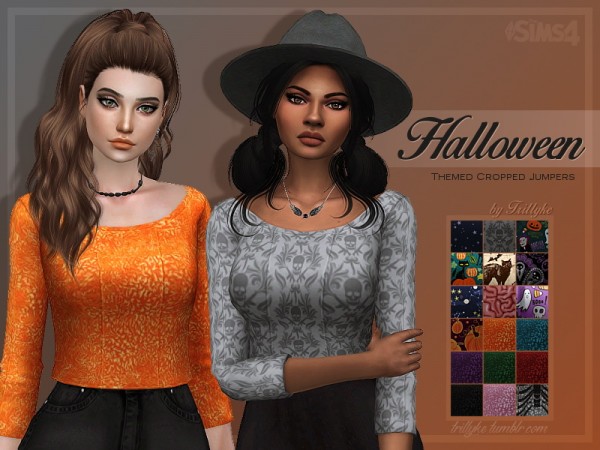  Trillyke: Halloween Themed Cropped Jumpers