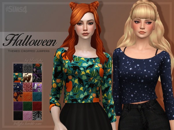  Trillyke: Halloween Themed Cropped Jumpers