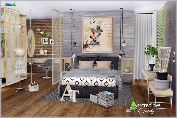  SIMcredible Designs: Go trendy bedroom