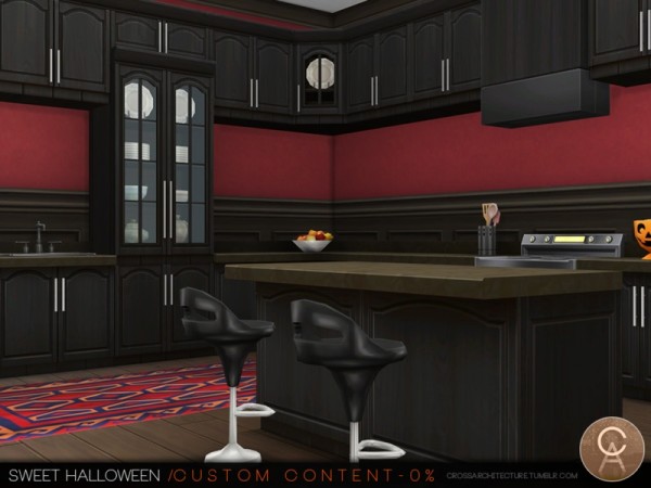  The Sims Resource: Sweet Halloween house by Pralinesims