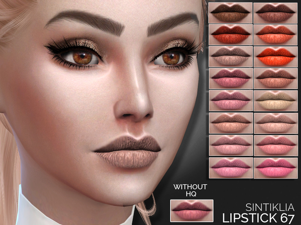 The Sims Resource: Sintiklia   Lipstick 67