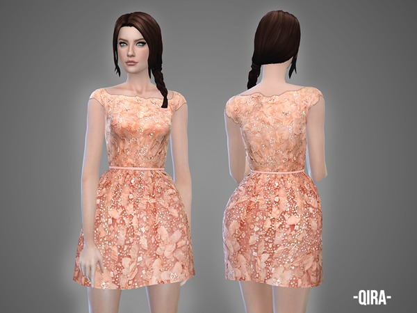  The Sims Resource: Qira   dress by April