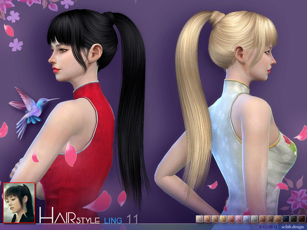  The Sims Resource: S Club Ling n11hairstyle