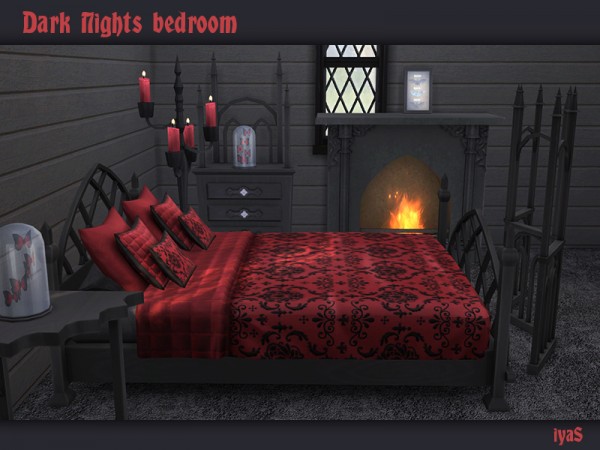  The Sims Resource: Dark Nights Bedroom by soloriya