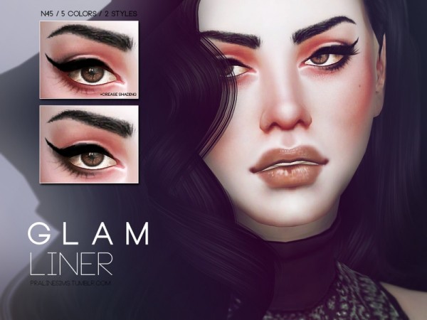  The Sims Resource: Glam Liner N45 by Praliensims