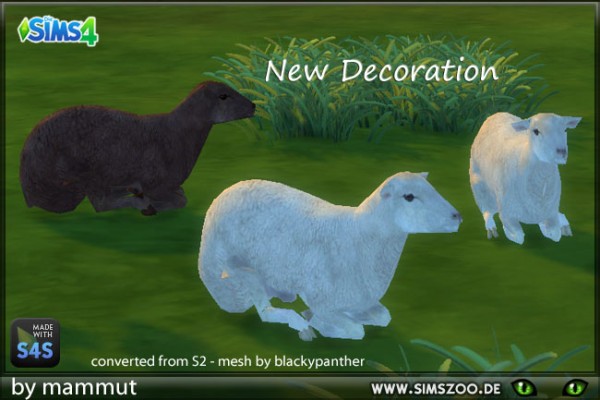  Blackys Sims 4 Zoo: Sheeps 4 by mammut