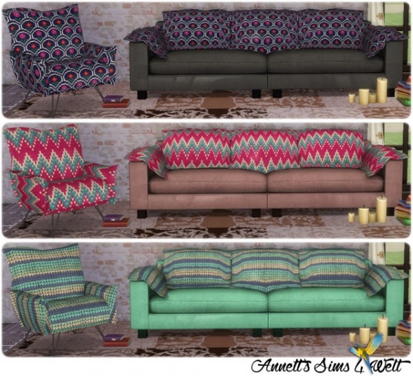  Annett`s Sims 4 Welt: Sofa & Armchair Diesel