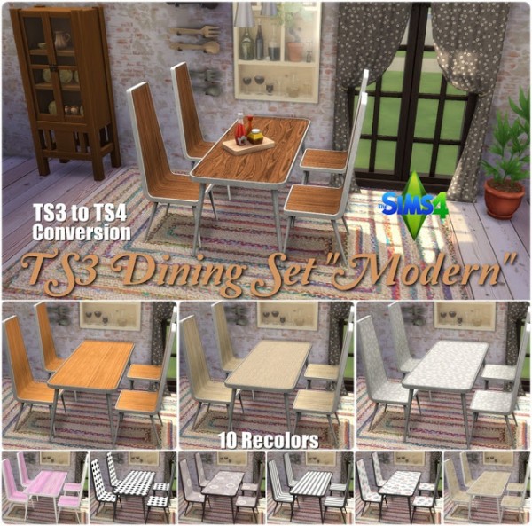  Annett`s Sims 4 Welt: Dining Set Modern