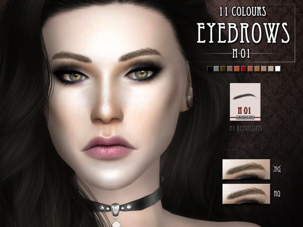  The Sims Resource: Eyebrows N01 by RemusSirion