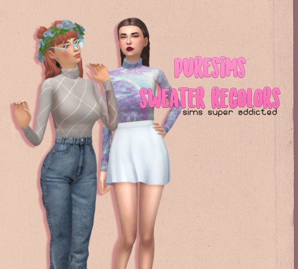 Pure Sims: Sweater recolors • Sims 4 Downloads