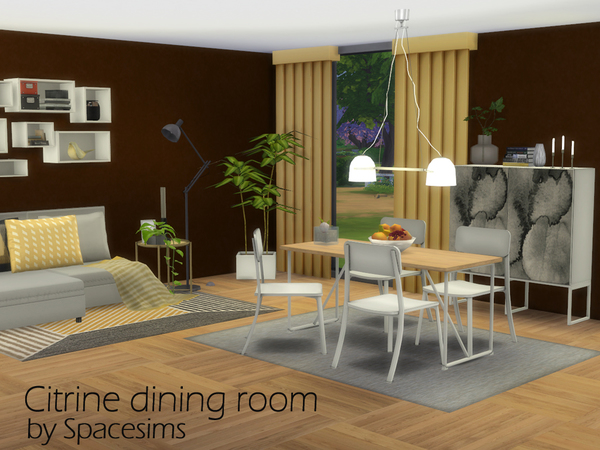  The Sims Resource: Citrine diningroom by spacesims