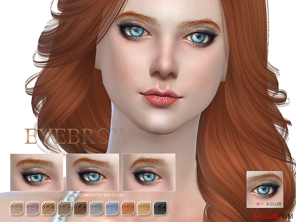  The Sims Resource: Eyebrows 39F by S Club