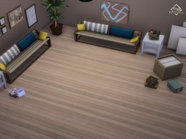  The Sims Resource: Modern Wood Plank Set 2 by devirose