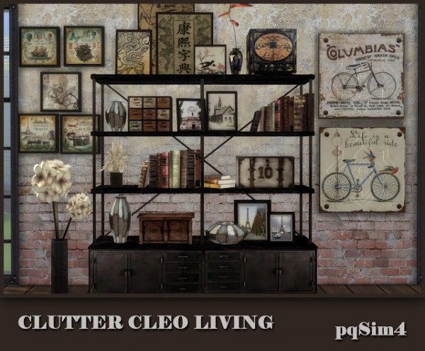  PQSims4: Clutter Cleo Living   Industrial style