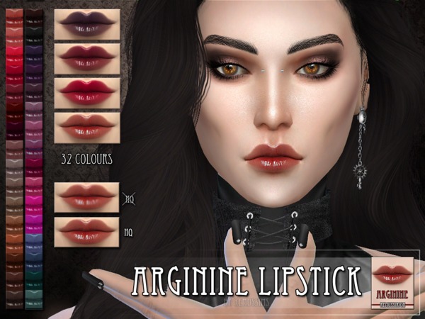  The Sims Resource: Arginine Lipstick by RemusSirion