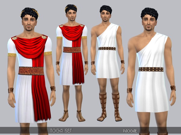  The Sims Resource: Toga Set by Paogae