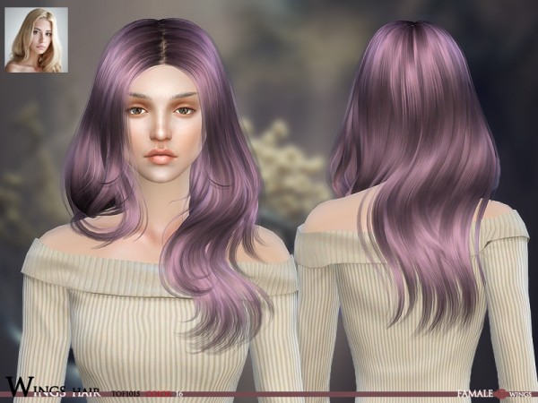  The Sims Resource: Wings  Tof 1015 hairstyle
